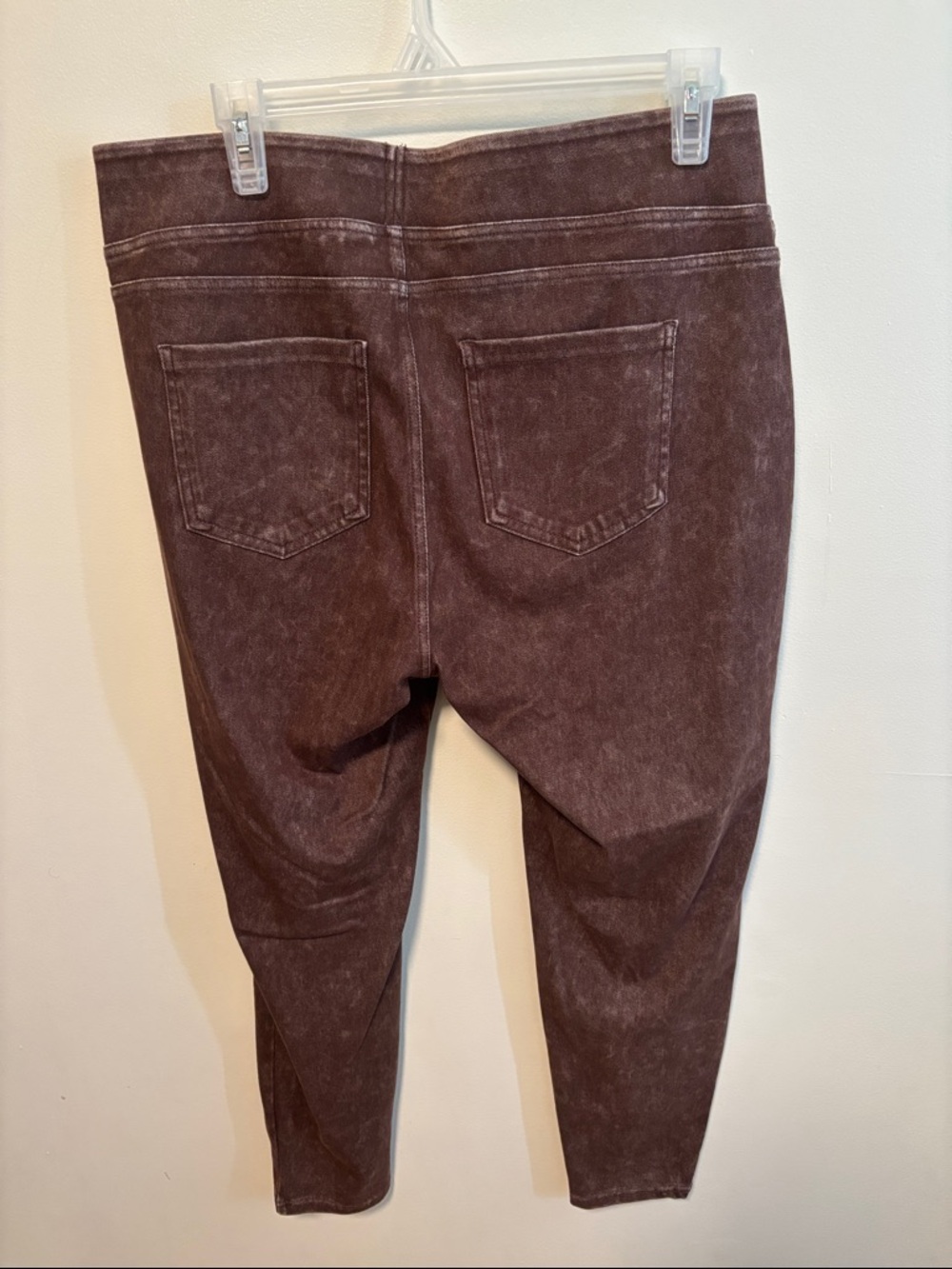 Women’s Brown Pull-On Stretch Jeggings - Picture 4 of 8